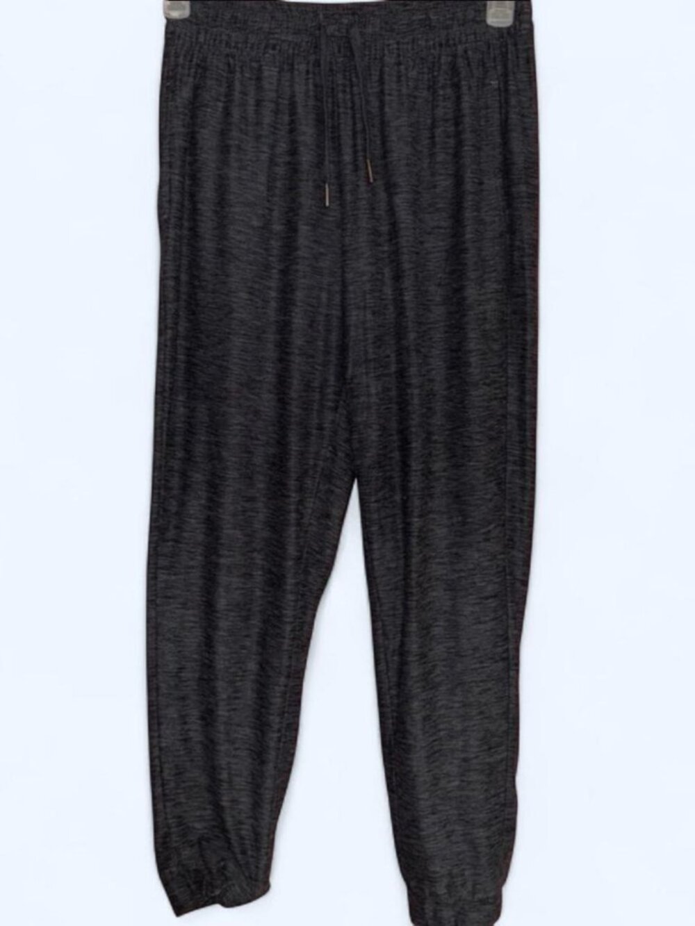 Charcoal Track Pants with Tapered Leg and Stretch Fabric